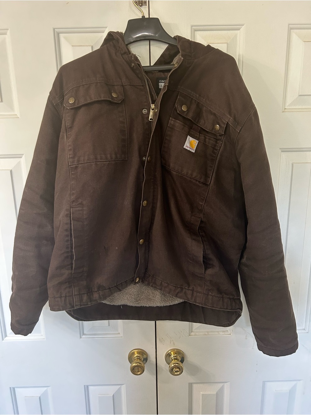 Mens Carhartt relaxed fit Sherpa lined utility jacket